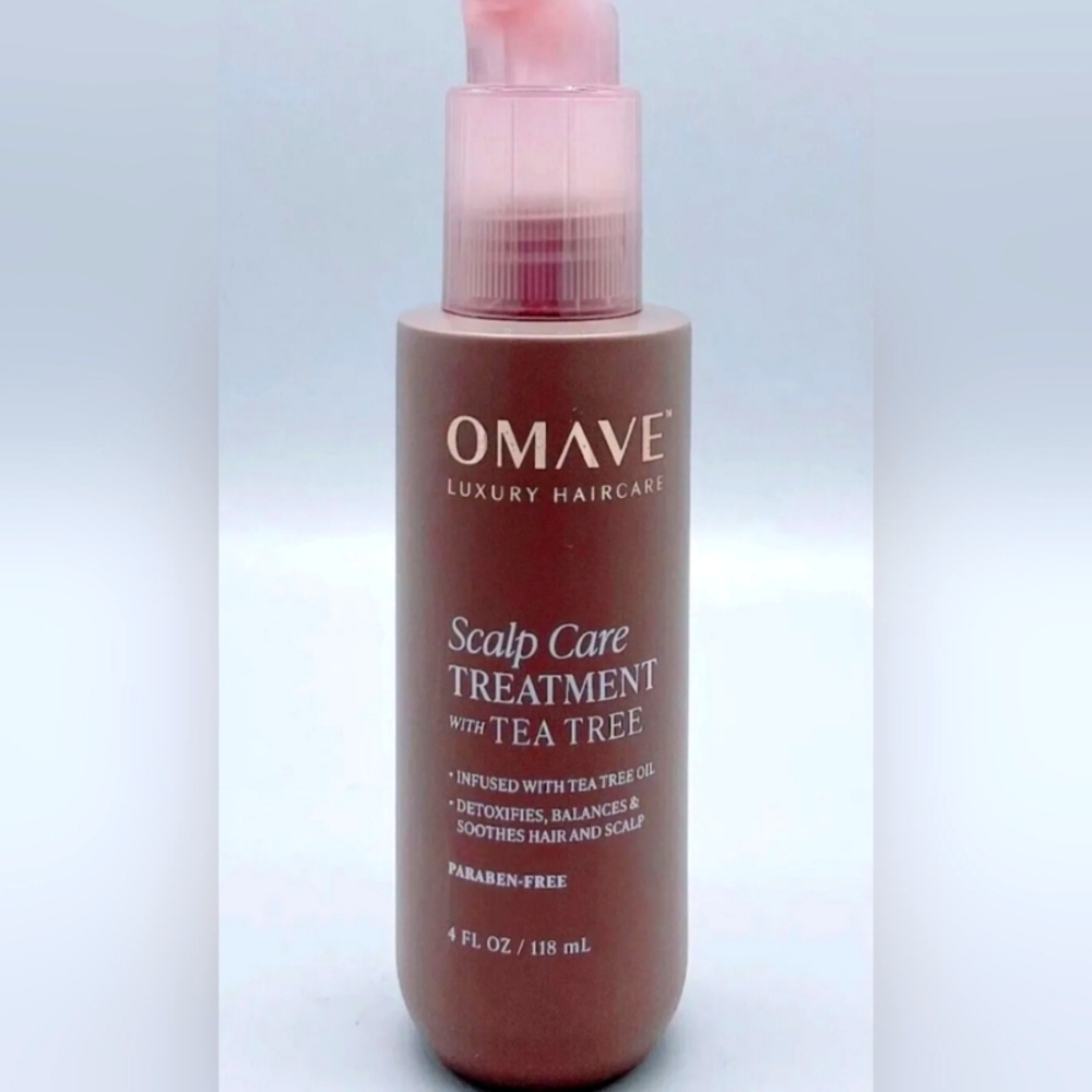 OMAVE Scalp Care Treatment w/ Tea Tree 4 fl oz Soothes Hair & Scalp New